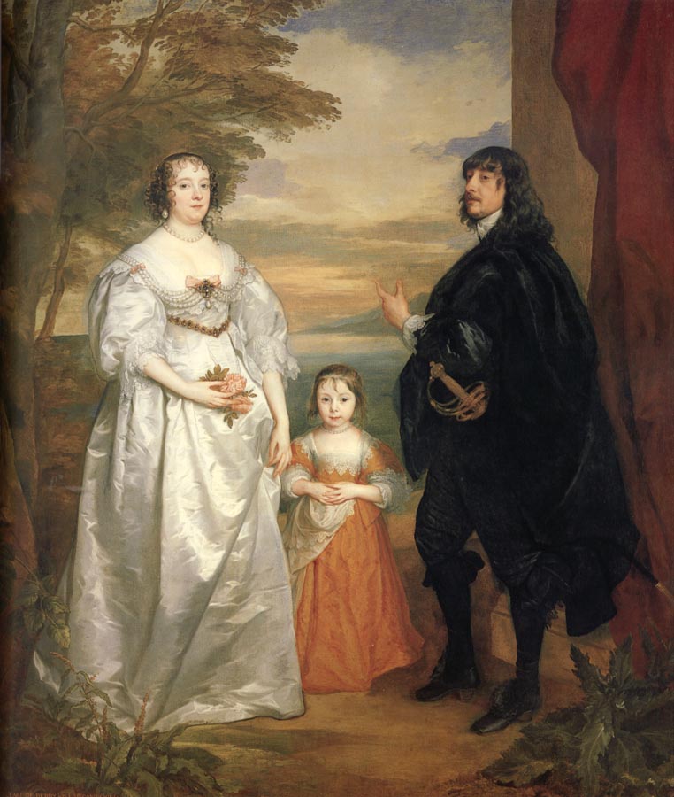 James,seventh earl of derby,his lady and child